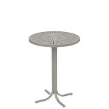 outdoor round aluminum bar table