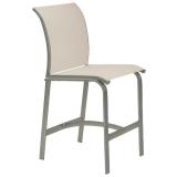 patio relaxed sling armless bar stool