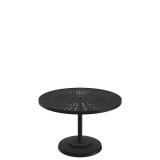 patio pedestal round dining table